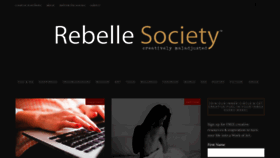 What Rebellesociety.com website looked like in 2023 (1 year ago)
