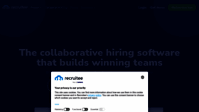 What Recruitee.com website looked like in 2023 (1 year ago)
