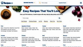 What Recipe4living.com website looked like in 2023 (1 year ago)