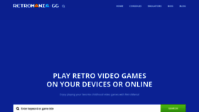 What Retromania.gg website looked like in 2023 (1 year ago)