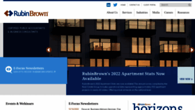 What Rubinbrown.com website looked like in 2023 (2 years ago)