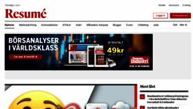 What Resume.se website looked like in 2023 (2 years ago)