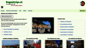 What Rugzaktrips.nl website looked like in 2023 (3 years ago)
