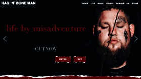 What Ragnbonemanmusic.com website looked like in 2023 (1 year ago)