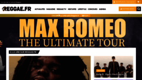 What Reggae.fr website looked like in 2023 (1 year ago)