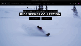What Ridesnowboards.com website looked like in 2023 (1 year ago)