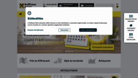 What Raiffeisen.hu website looked like in 2023 (1 year ago)