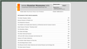 What Russianmuseums.info website looked like in 2023 (1 year ago)