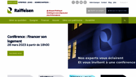 What Raiffeisen.lu website looked like in 2023 (1 year ago)
