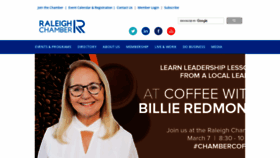 What Raleighchamber.org website looked like in 2023 (1 year ago)