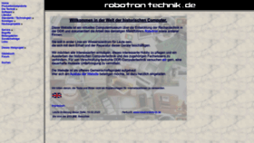 What Robotrontechnik.de website looked like in 2023 (1 year ago)