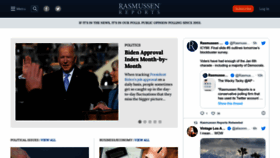 What Rasmussenreports.com website looked like in 2023 (1 year ago)