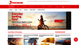 What Rakbank.ae website looked like in 2023 (1 year ago)