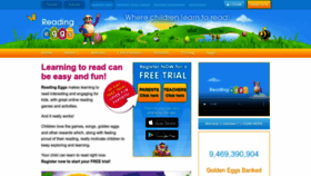 What Readingeggs.co.uk website looked like in 2023 (1 year ago)