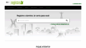 What Registro.br website looked like in 2023 (1 year ago)