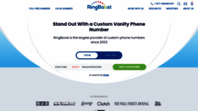 What Ringboost.com website looked like in 2023 (1 year ago)
