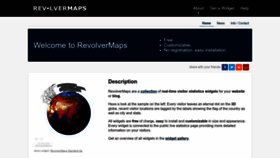 What Revolvermaps.com website looked like in 2023 (1 year ago)