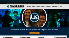 What Roundrockisd.org website looked like in 2023 (1 year ago)