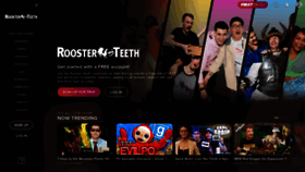 What Roosterteeth.com website looked like in 2023 (1 year ago)