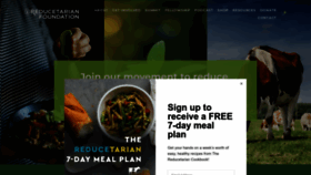 What Reducetarian.org website looked like in 2023 (1 year ago)