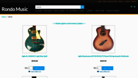 What Rondomusic.com website looked like in 2023 (1 year ago)