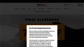 What Regatta.com website looked like in 2023 (1 year ago)