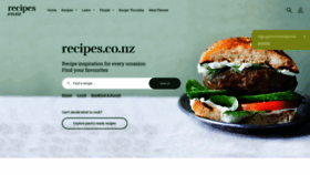 What Recipes.co.nz website looked like in 2023 (1 year ago)
