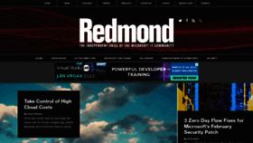 What Redmondmag.com website looked like in 2023 (1 year ago)