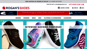 What Rogansshoes.com website looked like in 2023 (1 year ago)