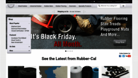 What Rubbercal.com website looked like in 2023 (1 year ago)