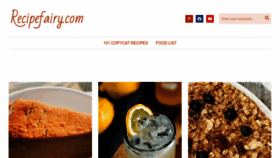 What Recipefairy.com website looked like in 2023 (1 year ago)
