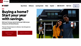 What Rocketmortgage.com website looked like in 2023 (1 year ago)