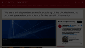 What Royalsociety.org website looked like in 2023 (1 year ago)