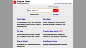 What Rhymedesk.com website looked like in 2023 (1 year ago)