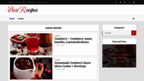 What Recipes0o.xyz website looked like in 2023 (1 year ago)
