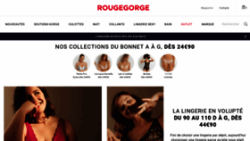 What Rougegorge.com website looked like in 2023 (1 year ago)