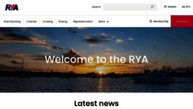 What Rya.org.uk website looked like in 2023 (1 year ago)