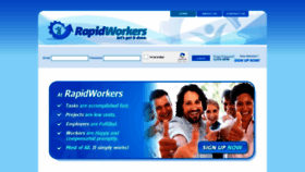 What Rapidworkers.com website looked like in 2023 (1 year ago)
