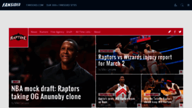 What Raptorsrapture.com website looked like in 2023 (1 year ago)