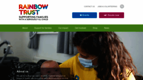 What Rainbowtrust.org.uk website looked like in 2023 (1 year ago)