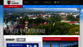What Rumburk.cz website looked like in 2023 (1 year ago)