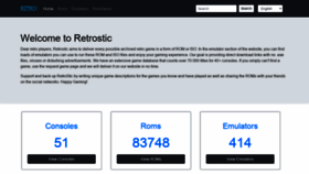 What Retrostic.com website looked like in 2023 (1 year ago)