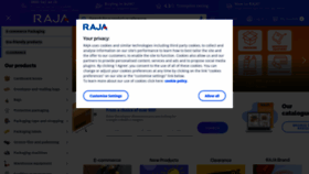 What Rajapack.co.uk website looked like in 2023 (1 year ago)