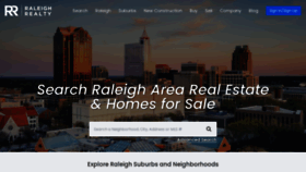 What Raleighrealtyhomes.com website looked like in 2023 (1 year ago)