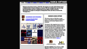 What Radicalsoftware.org website looked like in 2023 (1 year ago)