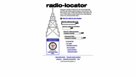 What Radio-locator.com website looked like in 2023 (1 year ago)