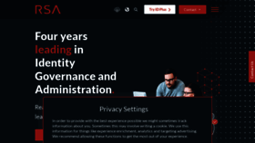 What Rsa.com website looked like in 2023 (1 year ago)
