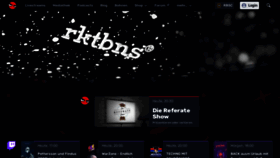 What Rocketbeans.tv website looked like in 2023 (1 year ago)