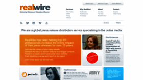 What Realwire.com website looked like in 2023 (1 year ago)
