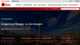 What Realinstitutoelcano.org website looked like in 2023 (1 year ago)